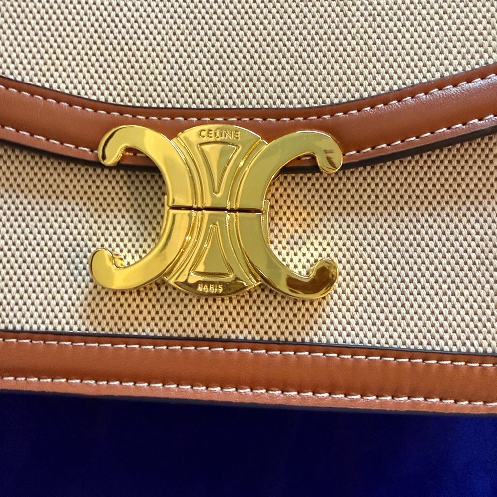 Celine Brown and Cream Triomphe ( Authenticated)